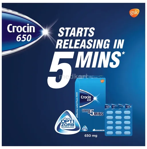 crocin 650mg tablet 15's